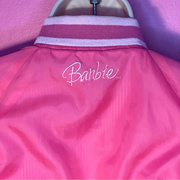 Barbie Girls Bomber Jacket - Retro Barbie Style - Pink - Size 6X - Picture 5 of 17